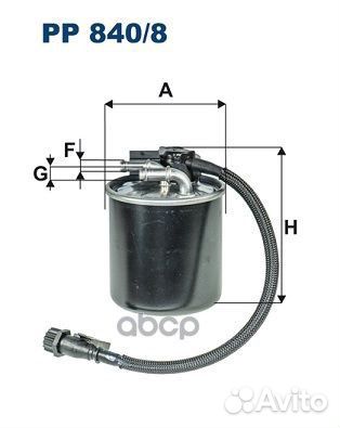 Фильтр топливный PP840/8 Filtron