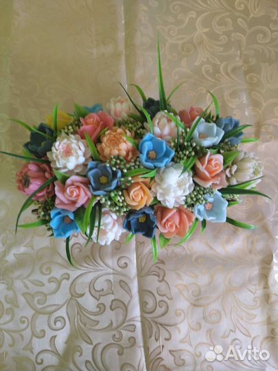 Мыльные цветы букет