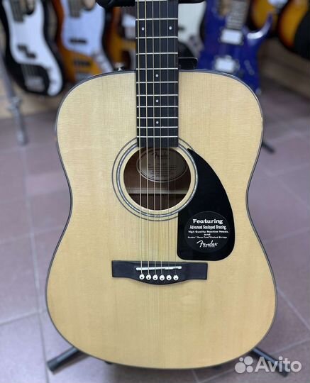 Aкустическая гитара fender CD-60 NAT