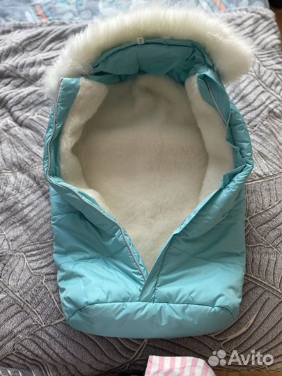 Конверт и комбинезон для новорожденного р-р 68