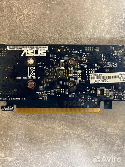 Видеокарта asus gt 1030 2gb gddr5