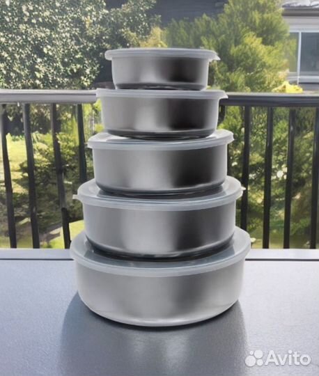 Миски с крышками O'Kitchen, 5 штук