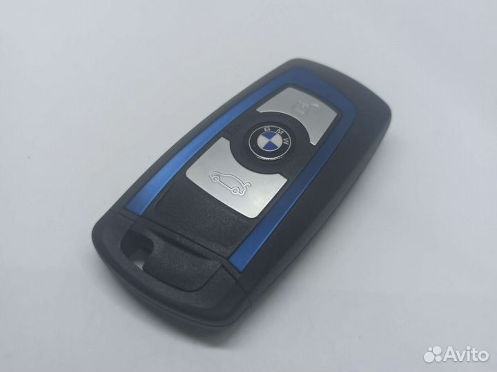 Ключ зажигания bmw f30 / бмв ф30 huf5767 синий