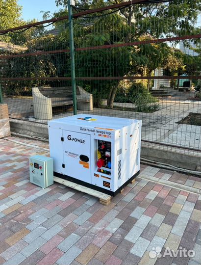 Генератор дизельный 12 kW G-power трехфазный с пос