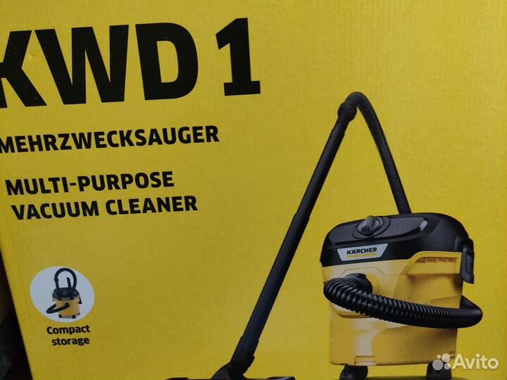 Продам хозяйственный пылесос Керхер квд1