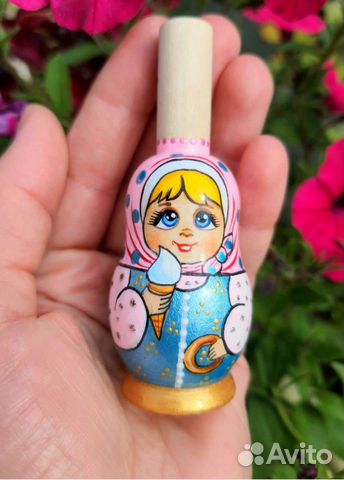 Свистулька деревянная,расписная