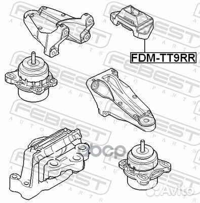 Подушка двигателя зад прав лев Febest