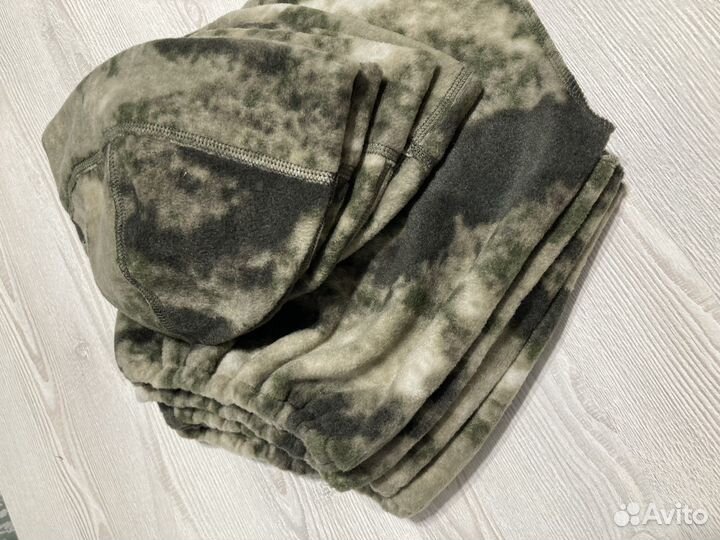 Шапка из флиса мох теплая