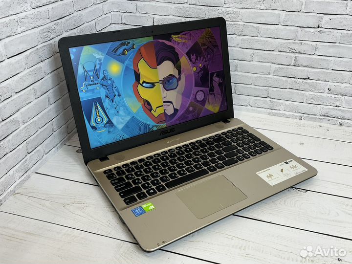 Мощный ноутбук Asus 4ядра/Nvidia/SSD/гарантия