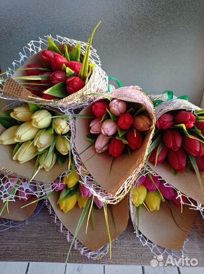 Букет тюльпанов из мыла