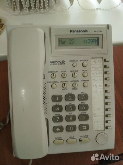 Мини атс Panasonic KX-TA308 + 2 системных телефона