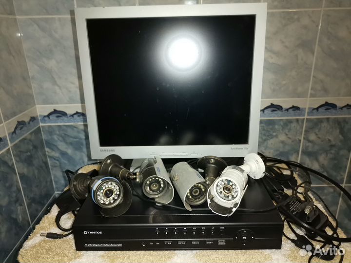 Готовый комплект видеонаблюдения бу