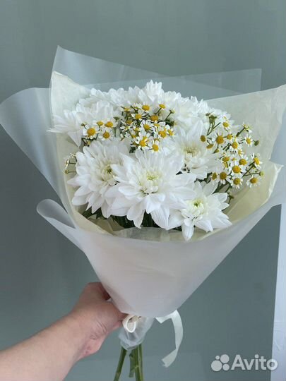 Букет комплимент хризантемы ромашки