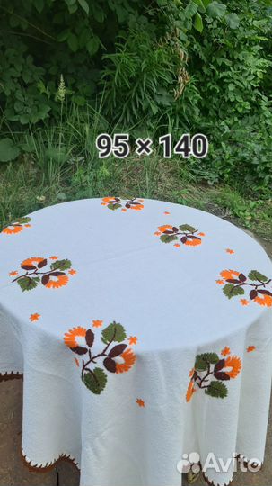 Скатерти винтажные вышитые и не только