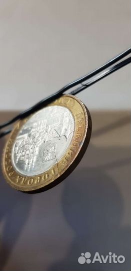 Брак Монета 10 р смоленск 2008