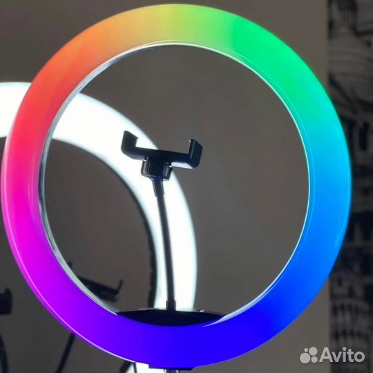 Кольцевая лампа 33 см RGB