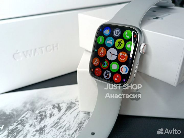 Часы Apple Watch 8 (Новые + Гарантия) Серебро