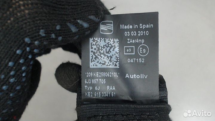 Ремень безопасности Seat Ibiza 4, 2010