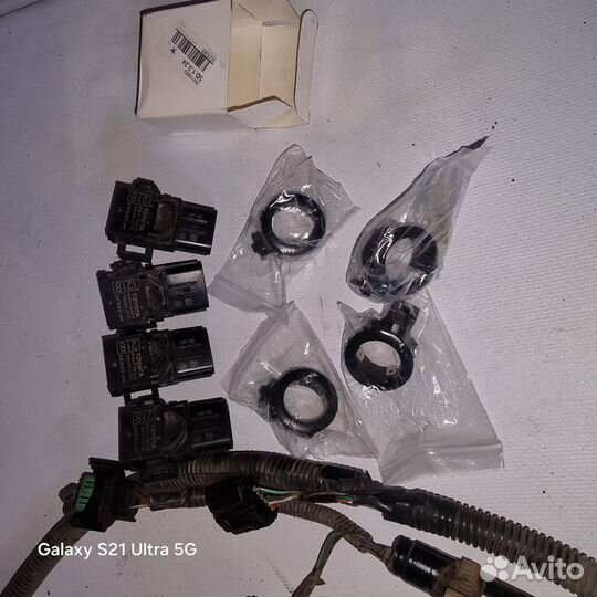 Датчики парковки с проводкой. тойота Прадо 150