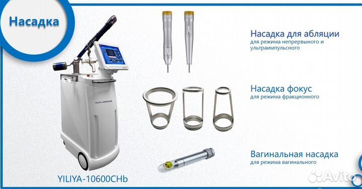 Фракционный лазер со2, с Регистрационным Удостовер