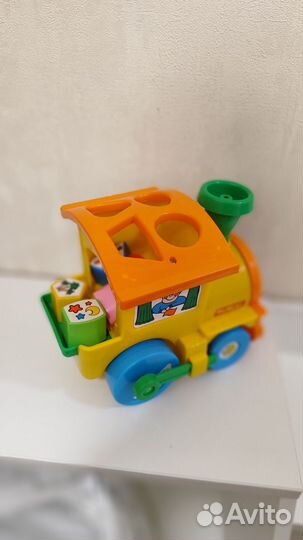 Паровозик сортер полесье