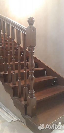 Изготовление лестниц из масива любых пород дерева