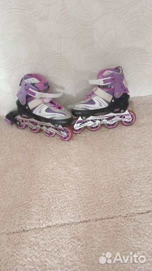 Роликовые коньки детские размер от 34 до 38