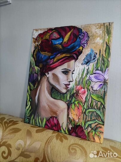 Картина акрилом на холсте