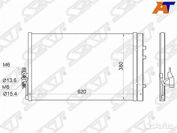 Радиатор кондиционера BMW X4 F26 14, BMW X3 F25 10