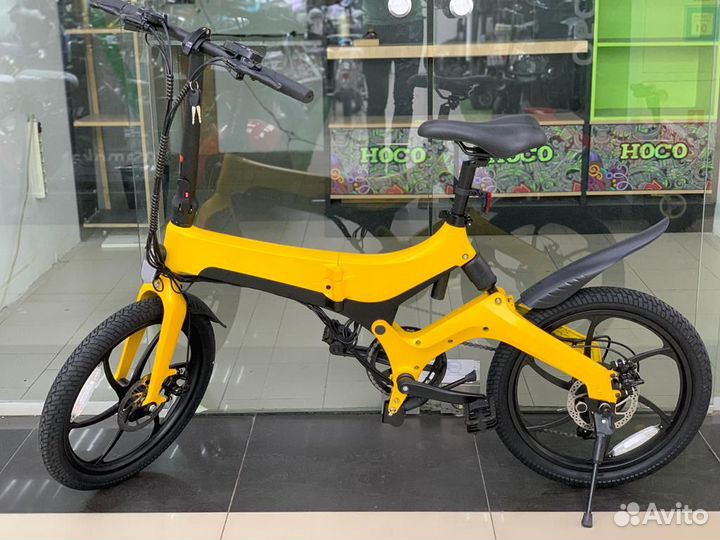 Стильный раскладной электровелосипед