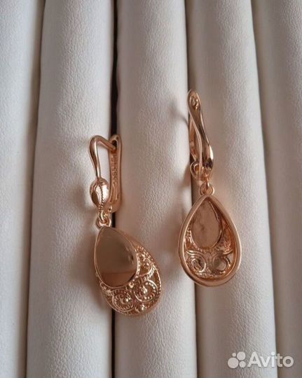 Серьги+кольцо 18 размер