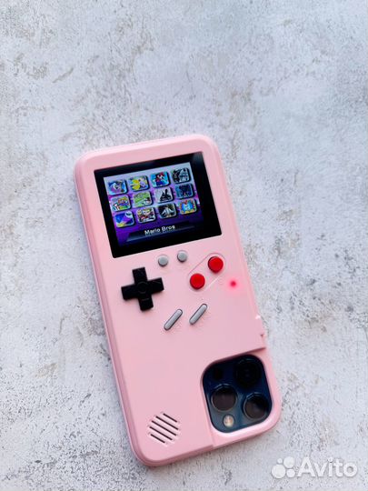Чехол на iPhone 12 pro max с Game Boy (с играми)