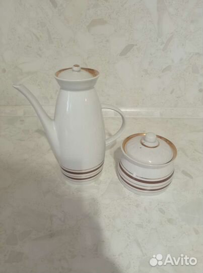 Кофейник и сахарница, Полонский фарфор