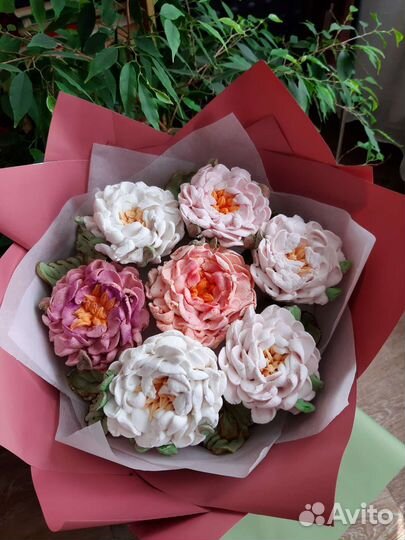 Сладкие букеты из зефира