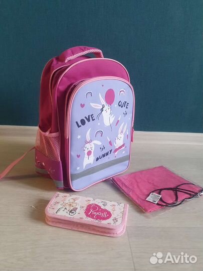 Рюкзак школьный, ранец + пенал