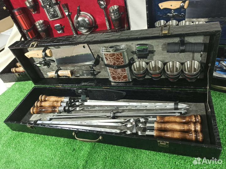 Шашлычные наборы (шампуры подарочные)