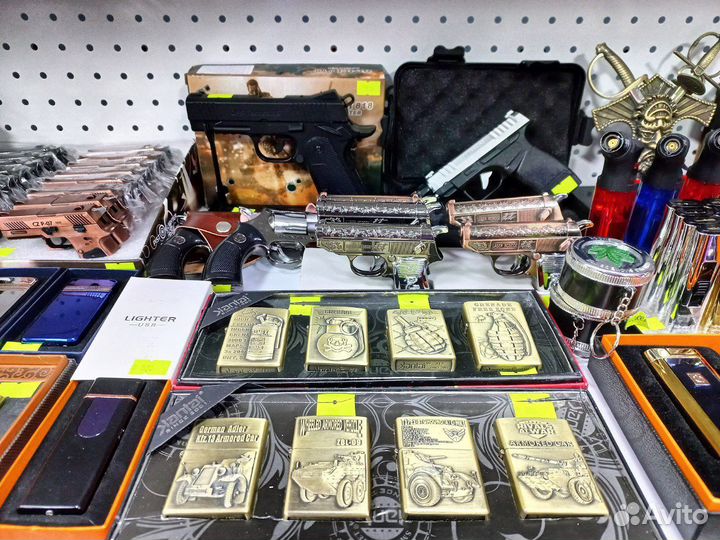 Газовая турбо зажигалка пистолет