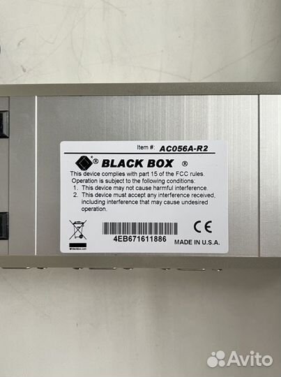 Разветвитель сигнала Black box vga splitter 2- cha