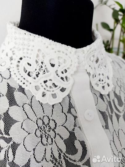Воротник манишка кружевная ажурная женская