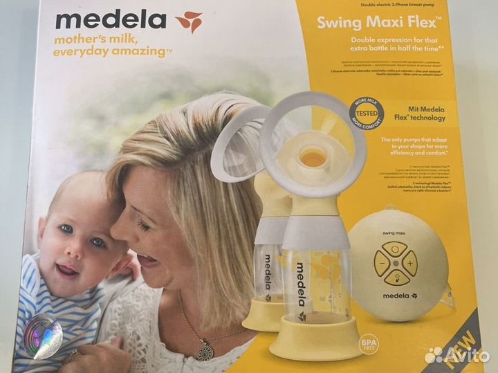 Молокоотсос medela электрический swing flex maxi