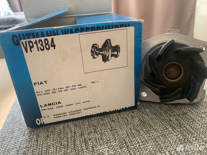 Помпа новая fiat ritmo, strada, lancia prisma