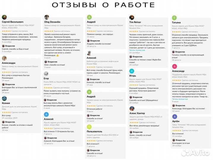 Кабель головная плата-контроллер для Xiaomi m365