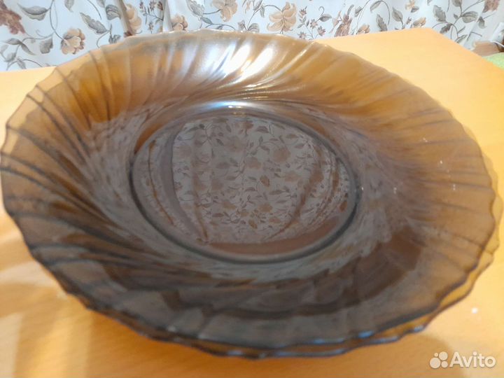 Набор черной, стеклянной посуды (Франция)