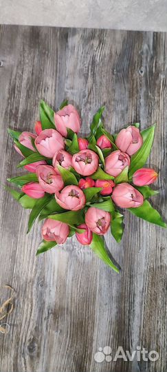 Тюльпаны искусственные силикон