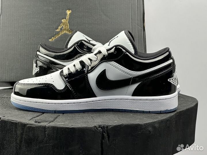 Лакированные Nike Air Jordan 1 Low Concord