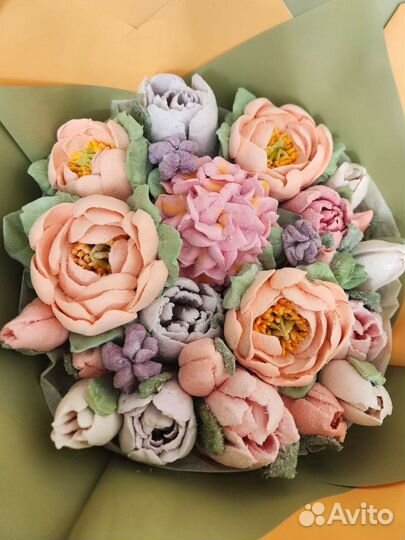 Сладкие букеты из зефира