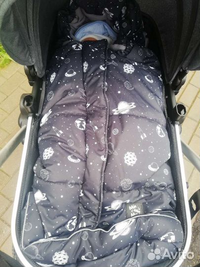Зимний конверт в коляску