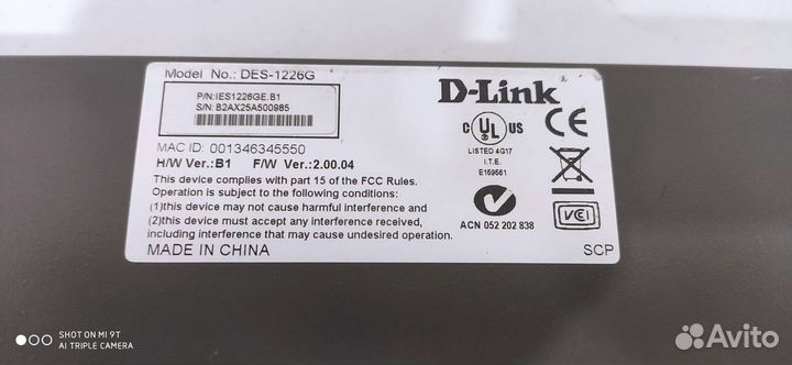 Коммутатор D-Link DES-1226G
