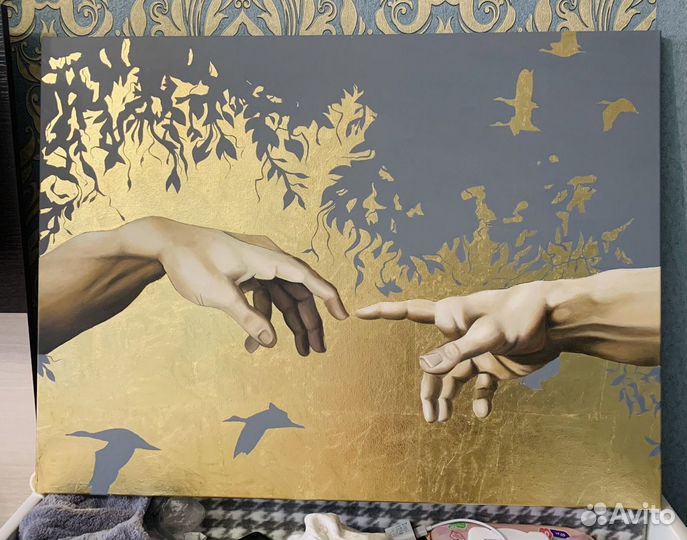 Картина маслом интерьерная «Руки возрождения»