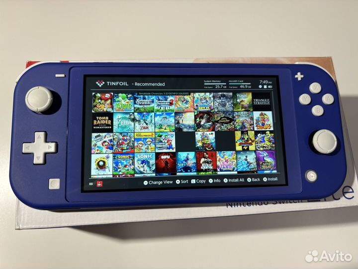 Nintendo switch lite прошитая с играми